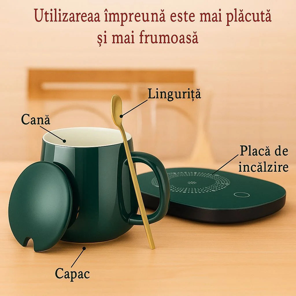 Set cana ceramica cu suport smart