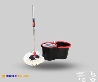 Set Mop Rotativ, Spin Turbo 360, 3 in 1