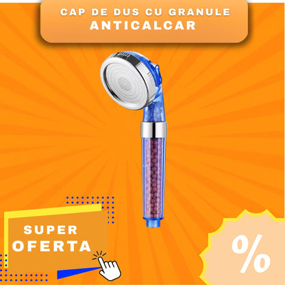 Cap de dus cu granule anticalcar