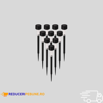 Set 10 Lămpi Solare LED pentru grădina, decorative