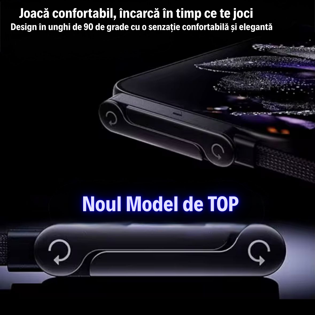 Încărcătorul FlexiCharge PRO cu Suport Telefon + Adaptor Priză Inclus