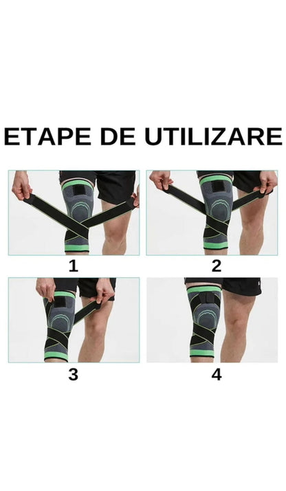 Genunchiera cu bretele elastice