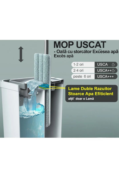 Set de mop vertical cu galeata smart