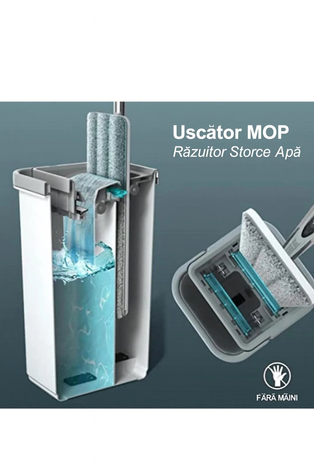 Set de mop vertical cu galeata smart